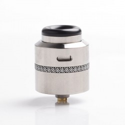 Authentic Acevape Pasopati RDA Rebuildable Dripping Atomizer - Silver, Stainless Steel, 25mm Diameter