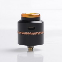 Authentic Acevape Pasopati RDA Rebuildable Dripping Atomizer - Black, Stainless Steel, 25mm Diameter