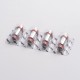 Authentic Uwell Replacement UN2 Meshed Coil Head for Nunchaku / Nunchaku 2 Tank - Silver, 0.14ohm (4 PCS)