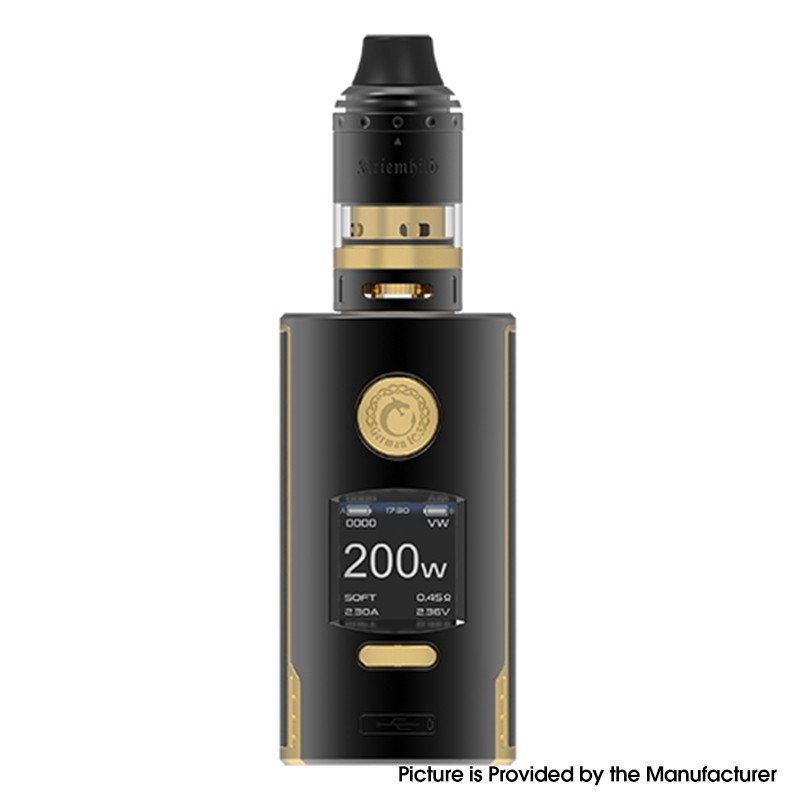 Buy Authentic Vapefly Kriemhild 200W VW Box Mod Black Gold Tank Kit