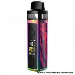 Authentic VOOPOO VINCI 40W 1500mAh VW Mod Pod System Starter Kit - Rainbow-Scarlet, 5~40W, 5.5ml (Standard Edition)