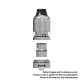 [Ships from Bonded Warehouse] Authentic Vapefly Kriemhild Sub Ohm Tank Atomizer - Gunmetal, SS + Derlin + Glass, 5ml, 26mm