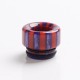 Authentic Reewape AS144 Replacement 810 Drip Tip for 528 Goon / Kennedy / Battle / Mad Dog RDA - Purple + Red, Resin, 12mm