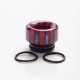 Authentic Reewape AS144 Replacement 810 Drip Tip for 528 Goon / Kennedy / Battle / Mad Dog RDA - Purple + Red, Resin, 12mm