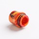 Authentic Reewape AS268 810 Replacement Drip Tip for SMOK TFV8 /TFV12 Tank/Kennedy/Battle/Reload RDA - Yellow Red, Resin, 17.5mm