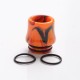 Authentic Reewape AS268 810 Replacement Drip Tip for SMOK TFV8 /TFV12 Tank/Kennedy/Battle/Reload RDA - Yellow Red, Resin, 17.5mm