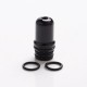 Authentic Reewape AS238 510 Replacement Drip Tip for RDA / RTA / RDTA / Sub-Ohm Tank Vape Atomizer - Black, Resin, 19.5mm