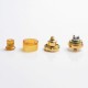 Authentic asMODus ANANI MTL RTA Rebuildable Tank Vape Atomizer - Gold, Stainless Steel + Ultem, 2.0ml, 24mm Diameter