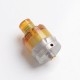 Authentic asMODus ANANI MTL RTA Rebuildable Tank Vape Atomizer - Matte Silver, Stainless Steel + Ultem, 2.0ml, 24mm Diameter