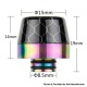 Authentic Reewape AS287SS Replacement 510 Drip Tip for RDA / RTA / RDTA / Sub-Ohm Tank Atomizer - Randon Color, Resin, 19mm