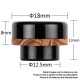 Authentic Reewape AS289 Replacement 810 Drip Tip for 528 Goon / Reload / Kennedy /Wotofo Profile/Battle RDA - Brown, Resin, 13mm