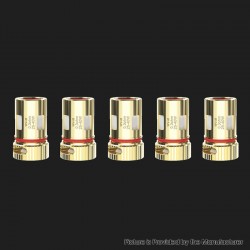 Authentic Wismec R80 Pod System Kit / Cartridge Adjustable Airflow WV-M Kanthal Mesh Coil - Gold, 0.3ohm (25~40W) (5 PCS)