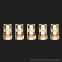 Authentic Wismec R80 Pod System Kit / Cartridge Adjustable Airflow WV-M Kanthal Mesh Coil - Gold, 0.3ohm (25~40W) (5 PCS)