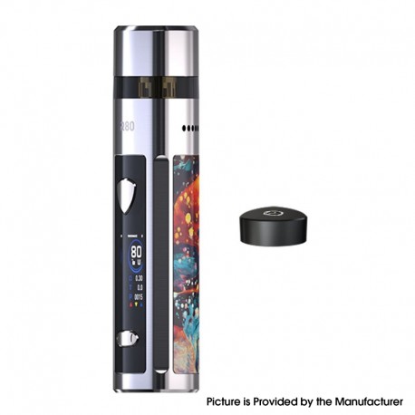 Authentic Wismec R80 80W VW Mod Pod System Starter Kit w/ 510 Thread Adapter - Ocean Star, 4ml, 1 x 18650