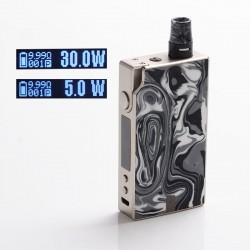 Authentic Vaporesso Degree Meshed 30W 950mAh VW Box Mod Pod System Starter Kit - Marble, 2ml, 0.6ohm / 1.3ohm, 5~30W