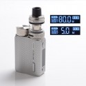 [Ships from Bonded Warehouse] Authentic Vaporesso SWAG II 80W VW Box Mod w/ NRG PE Tank Kit - Silver, 3.5ml, 5~80W, 1 x 18650