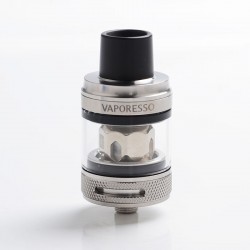 Authentic Vaporesso NRG PE Sub Ohm Tank Clearomizer - Silver, Stainless Steel + Glass, 3.5ml, 0.15ohm / 0.5ohm, 25mm Diameter