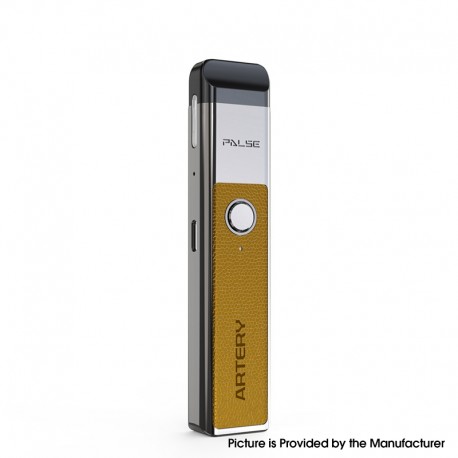 Authentic Artery PAL SE 20W 700mAh MTL Pod System Starter Kit - Brown Leather, Zinc Alloy + PCTG, 2ml, 1.0ohm / 1.4ohm