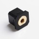 Authentic OMEKA 510 Thread Adapter w/ Spring-Loaded Center Pin for SMOK RPM 40W Pod Kit - Black, POM + Brass Gold Plating