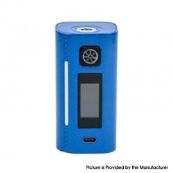 Authentic Asmodus Lustro 200W Touch Screen TC VW Variable Wattage Box Mod - Navy Blue, 5~200W, 2 x 18650
