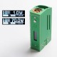 SXK SB E8 Mnraker Style 70W Sliding VW Box Vape Mod Compatible with 22mm Diameter Atomizer - Green, 1~70W, SEVO 70W, 1 x 18650