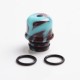 Authentic Reewape AS262 510 Replacement Drip Tip for RDA / RTA / RDTA / Sub-Ohm Tank Vape Atomizer - Blue Brown, Resin, 14mm