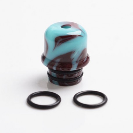 Authentic Reewape AS262 510 Replacement Drip Tip for RDA / RTA / RDTA / Sub-Ohm Tank Atomizer - Blue Brown, Resin, 14mm