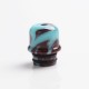 Authentic Reewape AS262 510 Replacement Drip Tip for RDA / RTA / RDTA / Sub-Ohm Tank Vape Atomizer - Blue Brown, Resin, 14mm