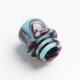 Authentic Reewape AS262 510 Replacement Drip Tip for RDA / RTA / RDTA / Sub-Ohm Tank Vape Atomizer - Blue Brown, Resin, 14mm