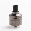 Authentic Damn Intense DL / MTL RDA Rebuildable Dripping Atomizer w/ BF Pin - Gunmetal, Stainless Steel, 24mm Diameter