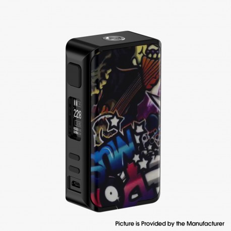 Authentic Rincoe Manto Pro 228W TC VW Variable Wattage Box Mod - Graffiti, 1~228W, 200~600'F, 2 x 18650