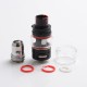 Authentic SMOKTech SMOK TFV16 Lite Mesh Sub Ohm Tank Vape Atomizer - Black, Stainless Steel + Glass, 5ml, 28mm Diameter