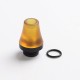 Authentic Reewape RW-AS283 Replacement 510 Drip Tip for RDA / RTA / RDTA / Sub-Ohm Tank Vape Atomizer - Brown + Black, Resin