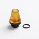Authentic Reewape RW-AS283 Replacement 510 Drip Tip for RDA / RTA / RDTA / Sub-Ohm Tank Atomizer - Brown + Black, Resin