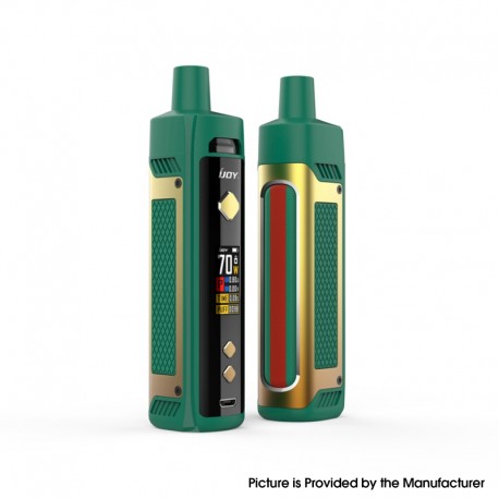 Authentic IJOY Jupiter 70W VW Box Mod Pod System Starter Kit - Golden Green, 0.2ohm / 0.6ohm, 5~70W, 1 x 18650