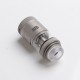 Authentic Vandy Vape Widowmaker RTA Rebuildable Vape Tank Atomizer - Frosted Grey, Stainless Steel + Glass, 6ml, 25mm Diameter