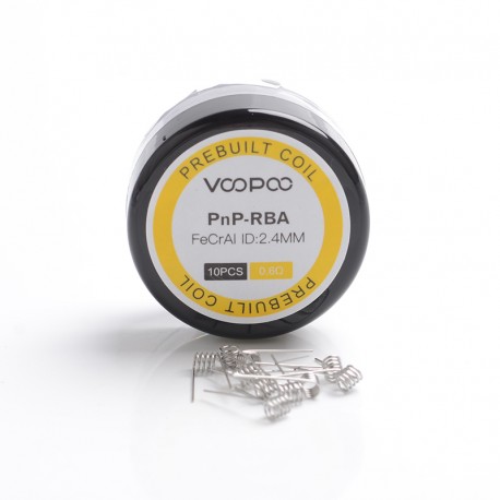 [Ships from Bonded Warehouse] Authentic Voopoo Half-DL / MTL PnP-RBA Prebuilt Wire Coil for VINCI X /VINCI R - 0.6ohm (10 PCS)