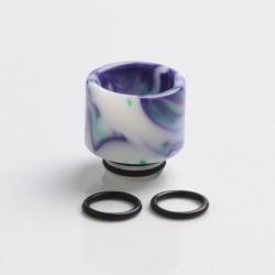 Authentic Reewape AS239 510 Replacement Drip Tip for RDA / RTA/RDTA/Sub-Ohm Tank Atomizer - White Purple Green, Resin, 15mm