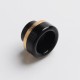 Authentic Hellvape Dead Rabbit V2 RDA Vape Atomizer Replacement Ag+ Anti-bacterial 810 Drip Tip - Classic Black, Resin