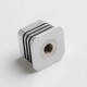 Authentic Reewape 510 Thread Adapter for SMOKTech SMOK RPM40 Pod System Vape Kit - Silver, Aluminum Alloy + SS, 25 x 25 x 18mm