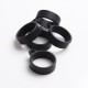 Replacement Neutral Silicone Ring with Lanyard Connector for E-Cigarette / Pod Kit / Vape Mod Kit - Black, 20mm Diameter (5 PCS)
