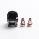 Authentic Sense Replacement Pod Cartridge w/ 0.4ohm Coils for Herakles Pod Mod Vape Kit - Black + Transparent, 6ml