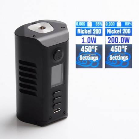 Authentic Dovpo Odin DNA250c 200W TC VW Box Mod - Black, 200~600'F, 1~200W, 2 x 21700 / 20700