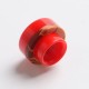 Authentic Reewape AS289 Replacement 810 Drip Tip for 528 Goon / Reload / Kennedy / Wotofo Profile /Battle RDA - Red, Resin, 13mm