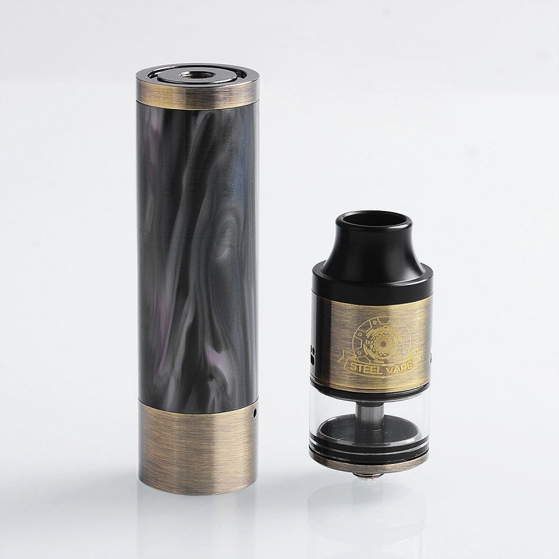 Buy Authentic Steel Vape Tailspin Hybrid Mechanical Mod RDTA Brass Kit