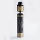 Authentic Steel Tailspin Hybrid Mechanical Mod + RDTA Kit - Gold, Brass + Stainless Steel, 1 x 18650, 4ml, 25mm Dia.