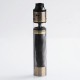 Authentic Steel Tailspin Hybrid Mechanical Mod + RDTA Kit - Gold, Brass + Stainless Steel, 1 x 18650, 4ml, 25mm Dia.
