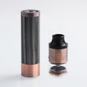 Authentic Steel Tailspin Hybrid Mechanical Mod + RDTA Kit - Copper, Brass + Stainless Steel, 1 x 18650, 4ml, 25mm Dia.