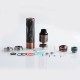 Authentic Steel Tailspin Hybrid Mechanical Mod + RDTA Kit - Copper, Brass + Stainless Steel, 1 x 18650, 4ml, 25mm Dia.