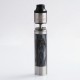 Authentic Steel Tailspin Hybrid Mechanical Mod + RDTA Kit - Silver, Brass + Stainless Steel, 1 x 18650, 4ml, 25mm Dia.